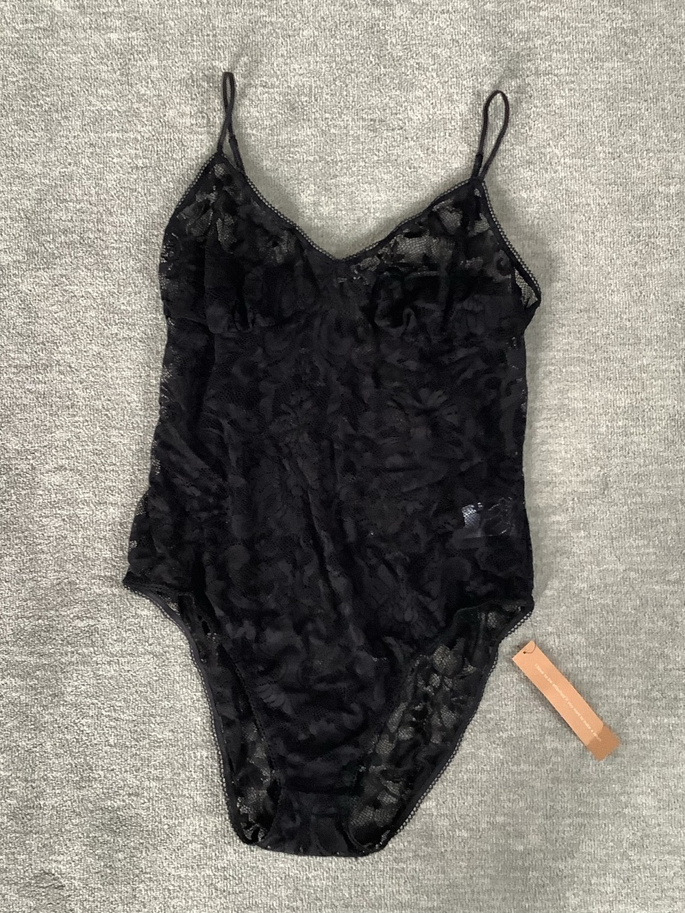 Reformation NWT Black Lace Camisole Bodysuit Sz. XL